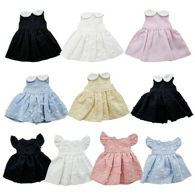 Dresses For 1/11 OB11 Dolls Sleeveless Dresses Fashion Doll Clothes Skirt For 1/12 BJD Dolls Tops DIY Doll Clothes Accessories