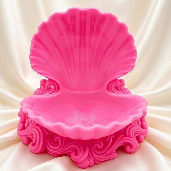 Shell Jewelry Storage Tray, Three-Dimensional Carving Design, Jewelry Decorative Organizer for Rings Earrings Small Items
