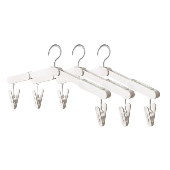 Foldable Travel Hanger with Clothes Hangers Hangers for Cruise Collapsible Space-Saving Clips Portable Vacation Suitcases
