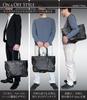 Large Capacity Business Tote Bag for Men, Perfect for Commuting, School, and More, Standing Up, PC Storage, B4 Size, Gift Included, EA5 (Black)