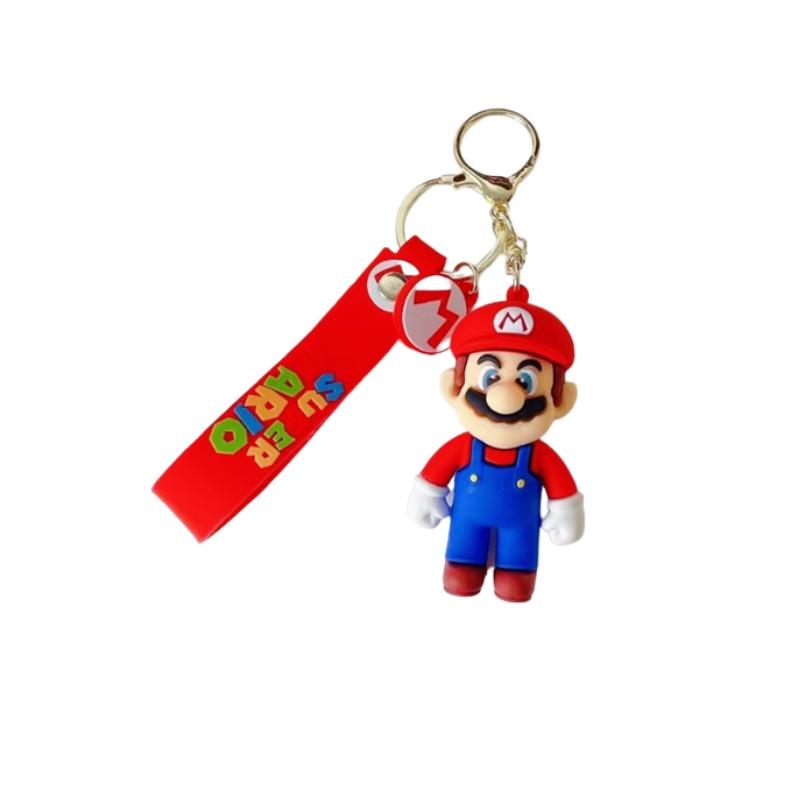 Princess Peach Keychain Super Mario Bros Nintendo Pendant Bag Charm
