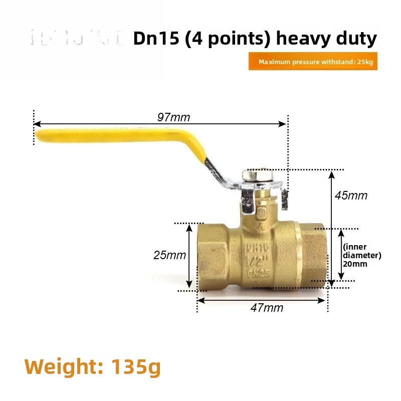 Edelstahl Kugelhahn SS304 2-teilig Volldurchgang Kugelhahn 1/2" 3/4" 1" 1-1/4" Innengewinde Vinylgriff Ventile