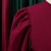 Pleated Puff Sleeve Plus Size Dress - European & American Fashion 2022
