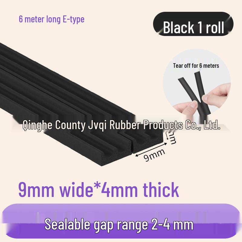 Diebstahlsicherer Schallisolierter Winddichter Tür- & Fensterdichtungsstreifen