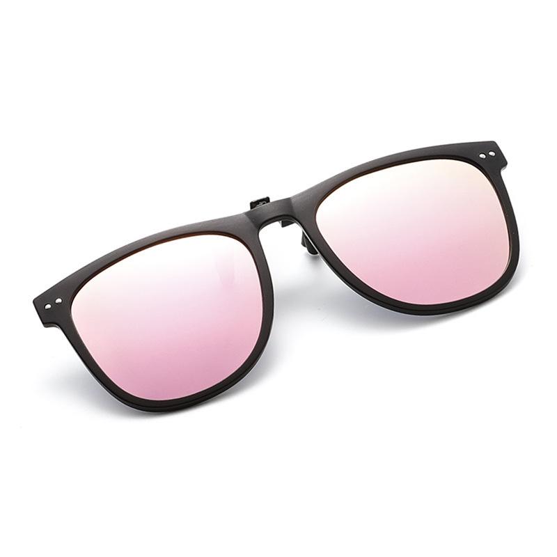 Upturned Sunglasses Clip Discoloration Anti-Ultraviolet Polarized Sunglasses Myopia Driving Sunscreen Glasses
