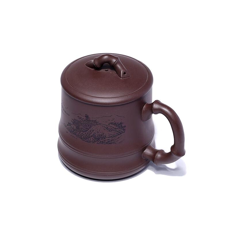 Cup, Pure Handmade Original Ore Purple Clay Bamboo Fun Cup, Kung Fu Tea Set, Men's Office Tea Steeping Cup
