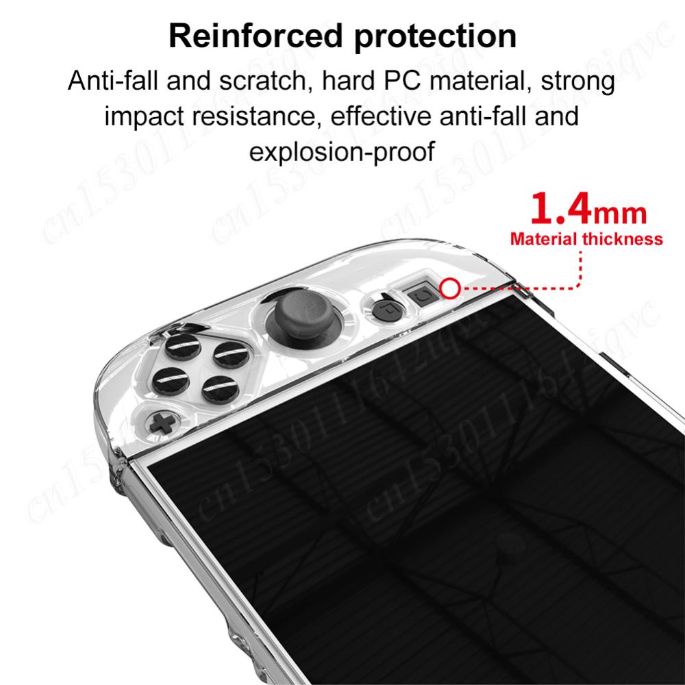 Transparent Case For Nintendo Switch 2 Split Protective Case Cover Crystal Protector Anti-Fall Protective Shell Game Accessories
