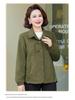 Mom's 2025 Fashionable Petite Windbreaker: Stylish Spring & Autumn Jacket for Middle-Aged and Elderly Women