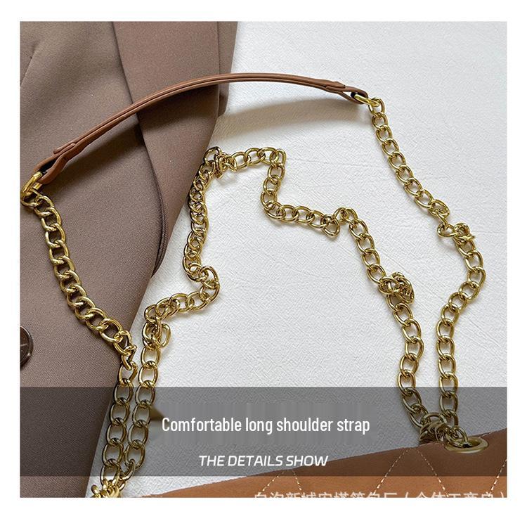 2025 Autumn/Winter Women's Colorblock Chain Bag - Versatile & Stylish Shoulder/Crossbody Handbag