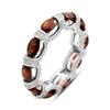 Silver Ring with Natural Garnet 7.076ct, Item Weight 5.26 G (2204190)