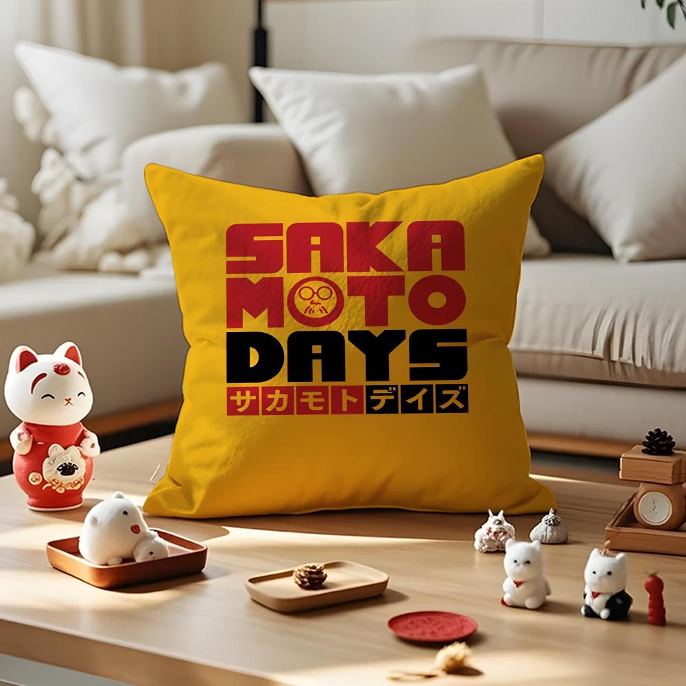 

Аниме S-SAKAMOTO DAYS Наволочка Шелковистый Короткий Плюш с Невидимой Молнией Пылезащитный Чехол для Подушки на Диван для Домашнего Декора 12x12Inch