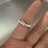 Korean Style Simple Ribbon Bowknot Ring for Women's Fashion Personalized Open Index Sweet Bow Finger Ring Y2K Jewelry Gift Party