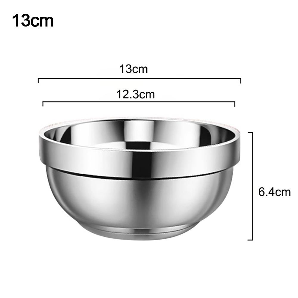 316 Stainless Steel Stainless Steel Bowls Double-layer Thick Durable Soup Rice Bowls Double-walled Insulated Bowl Kindergarten