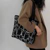 Fashion Cute Cat Cartoon Graphic Handbag Small Shoulder Shopping Studying Handbag Girls Women Universal Classic Canvas Tote Bag