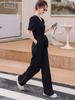 Women's Short Sleeve Black Slimming Jumpsuit - Summer 2026 Fashion