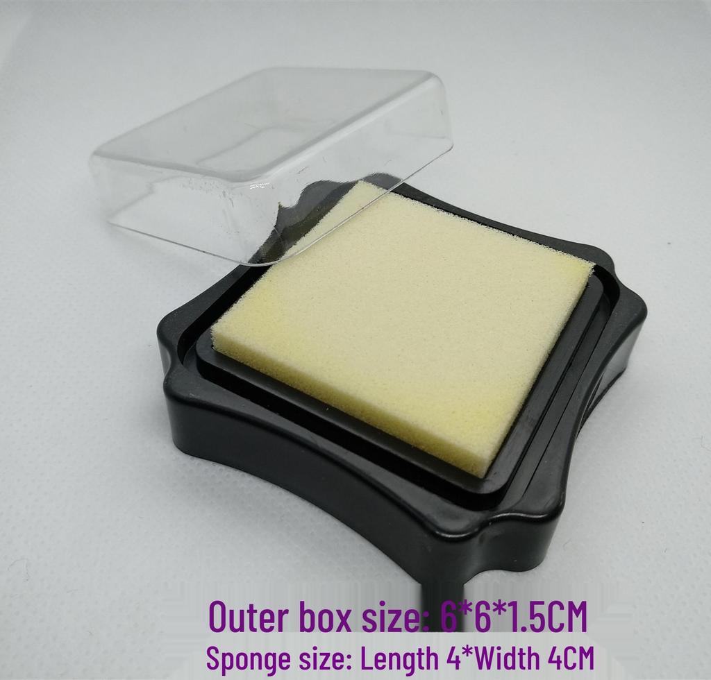 DIY Blank Ink Pad for Stamps with Sponge Core & Rubber Surface