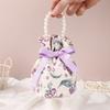 Floral Small Flower Wrist Bag Ribbon Bow Festive Sugar Bag Fashion Bowknot Handbag  Outdoor