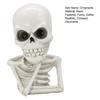 Festive Desktop Skull Figurines Skeleton Thinker Statue Halloween Decor, Funny Thinking Figurine, Dark Atmosphere Party Props Resin Sculpture for Home