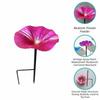 Detachable Standing Bird Basin Flower Shaped Bird Watering Station Hummingbird Feeder  Garden Decor