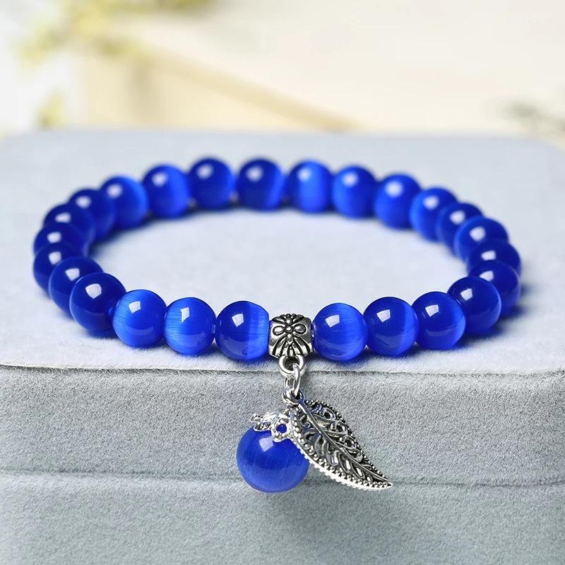 Mode Katzenauge Stein frauen Armband Nationalen Stil Buddha Bead Armband Dame Kristall Armband Schmuck