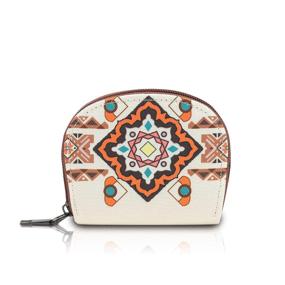 

Floral Card Holder Canvas Purse Cute Card Bag Women Girls