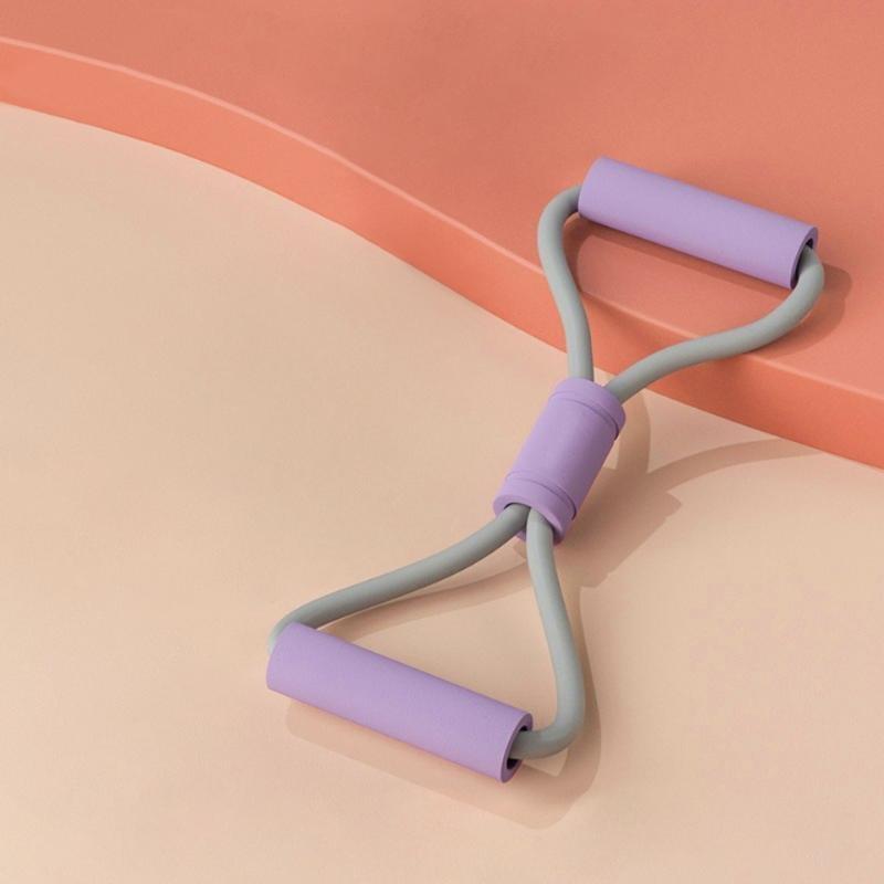 

Figure 8 Resistance Bands Multi-Function 8 Shaped Resistance Band Resistance Band Elastic For Home Gym Training Stretching фиолетовый