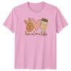 Peace Love Coffee Unisexs TShirt Coffee Gift For Her
