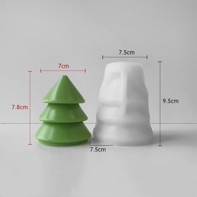 DIY Christmas Tree Candle Mold Creative Xmas Tree Snowman Silicone Mold Christmas Gifts DIY Christmas Party Home Decors 2025 New