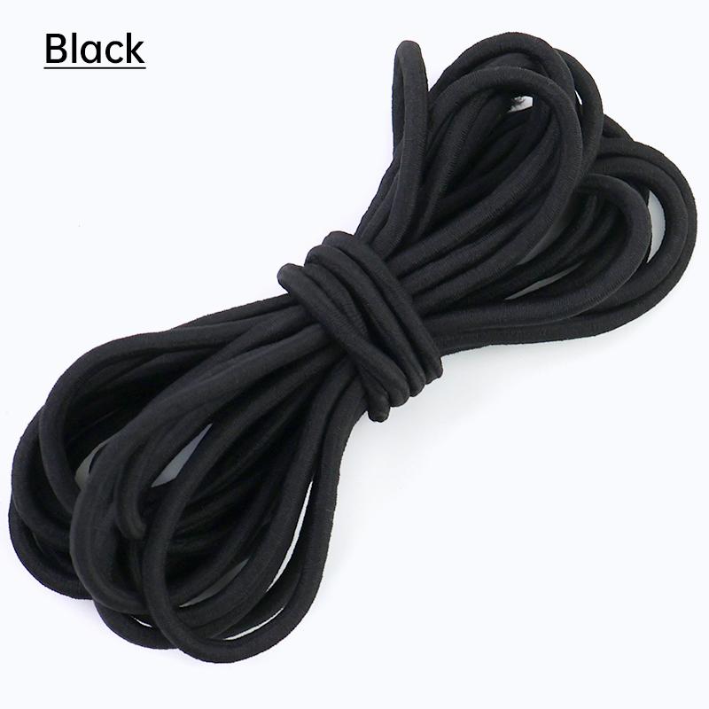 2/5/10Meters Meetee 5mm Elastic Ropes for Waistband Colored Rubber Band Clothes Bags Stretchable Cord Garment Sewing Accessories