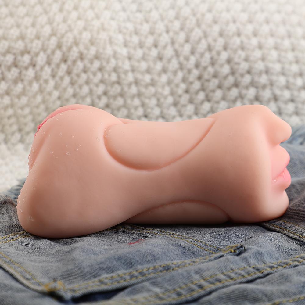 2 In 1 Male Masturbator Adult Sex Toys, 3D Textured with Sexy Realistic Vagina Tight Anus, Mens Stroker Sex Doll for Man Masturbation 530g