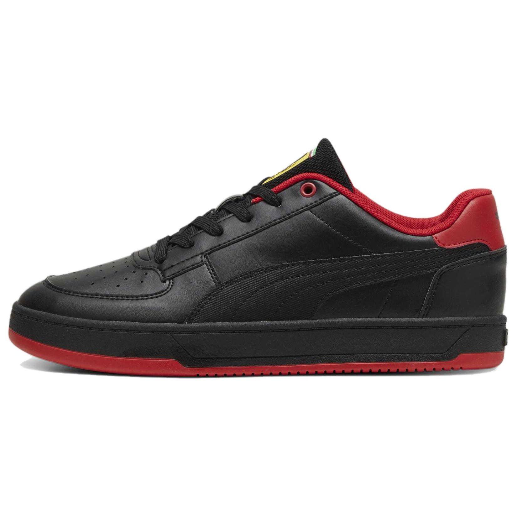 Кроссовки Puma Scuderia Ferrari Caven 2.0 Нескользящие Низкие Унисекс Черно-Красные 308159-01 43