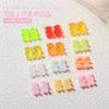 Nail Art Bear Ornaments, Candy-shaped Three-dimensional Bear Resin Accessories, Cute Cartoon-style Nail Decorations