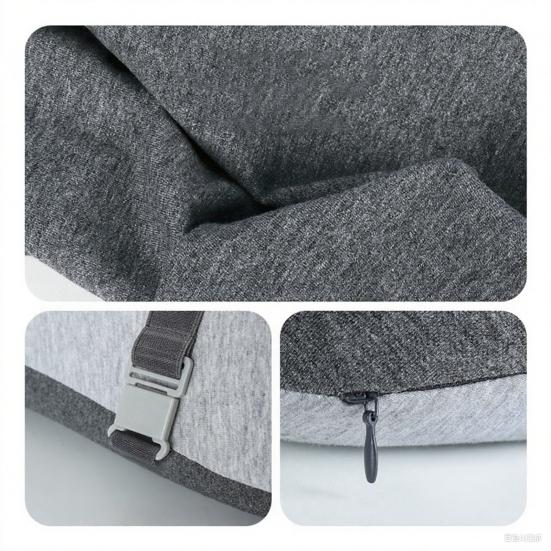 Chair Back Cushion Memory Foam Lumbar Support Cushion with Adjustable Slider Ergonomic Back Support for Office Workers Car Drivers Gamers