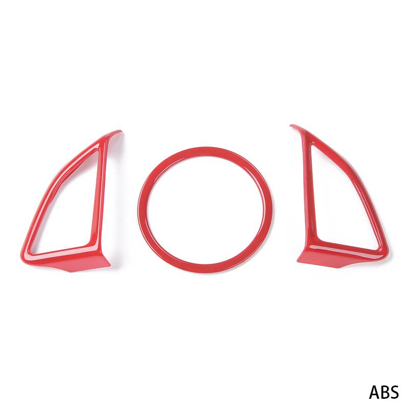 SHINEKA Interior Mouldings For Chevrolet Camaro 2017 Up Car Steering Wheel Decoration Cover Trim Sticker Accessories Car