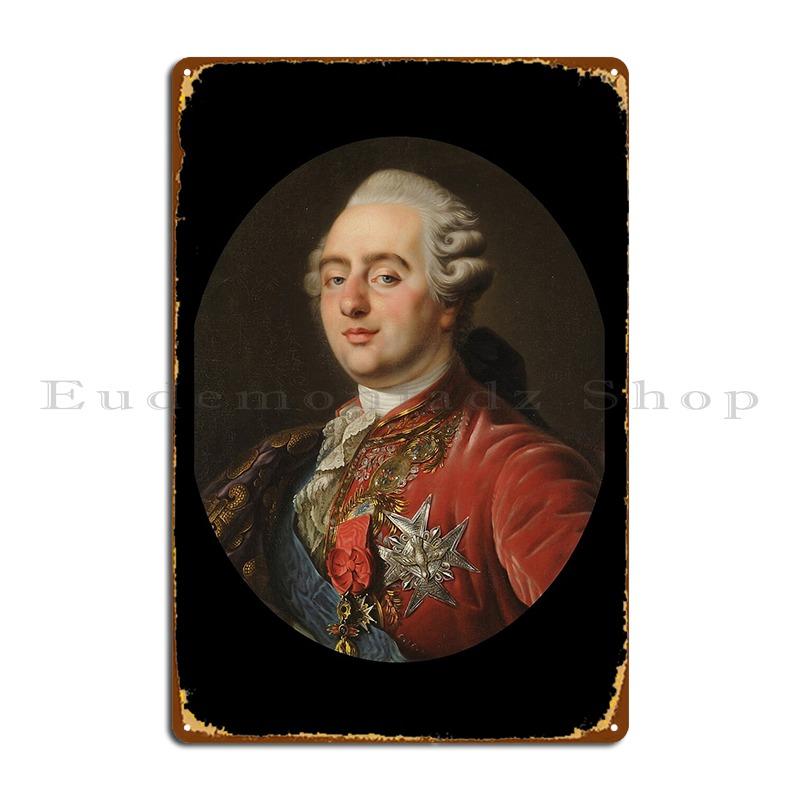 Король Людовик XVI Франции 1786 Антуан Франсуа Калле Металлическая табличка Декор стены гаража Персонализированная настенная роспись Жестяная табличка Постер 20x30cm