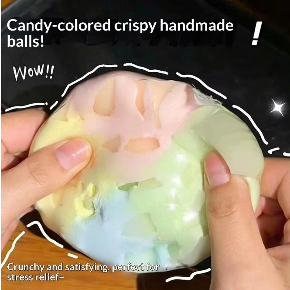 Simulation Chocolate Chocolate Squish Ball Crispy Sound Crunchy Fidget Toy School Party Gifts