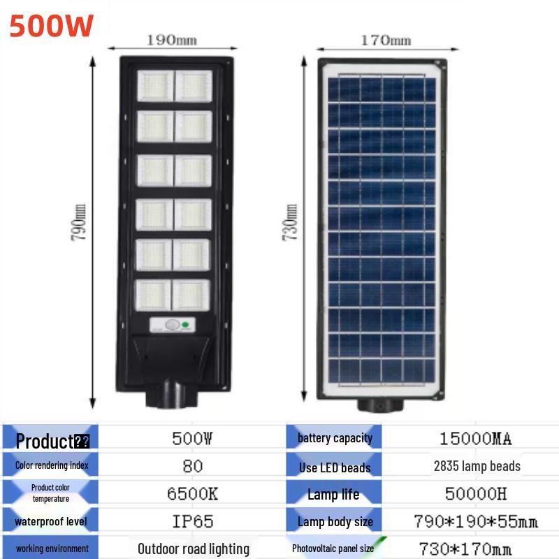 Solar-Powered Waterproof Outdoor Road Light with Motion Sensor