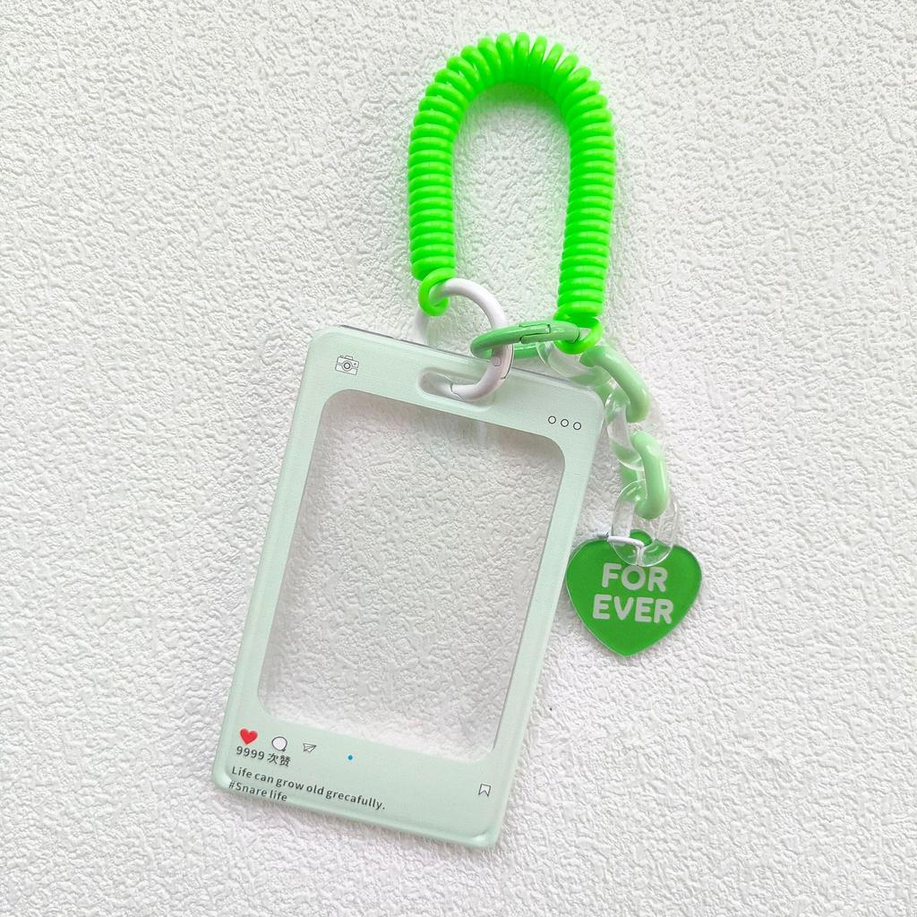 Card Note Storage Schoolbag Hook Transparent Card Holder Acrylic Crystal Card Holde Luggage Tag Hard Shell Anti-loss Card Case
