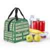 Mahjong Tile Pattern Insulated Lunch Bag for Women Children Portable Food Boxes Thermal Lunch Box Tote