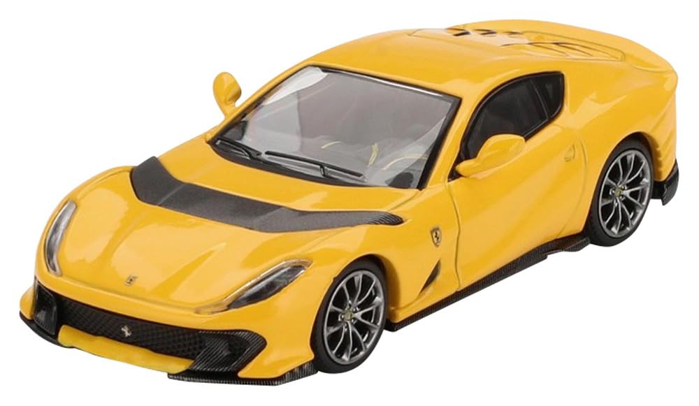 

Sunrich BBR Scale Ferrari 812 Competition Giallo Modena Finished Product BBRFER64008 1/64 (Yellow)