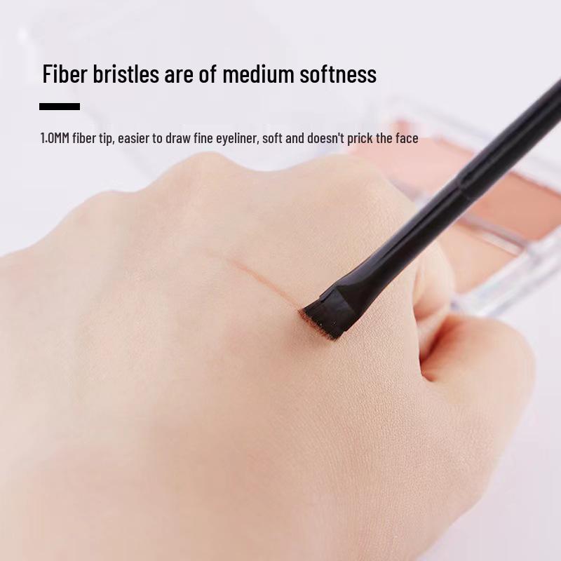Ultrafeiner flacher abgeschrägter Eyeliner- und Augenbrauenpinsel - Professionelles Make-up-Werkzeug