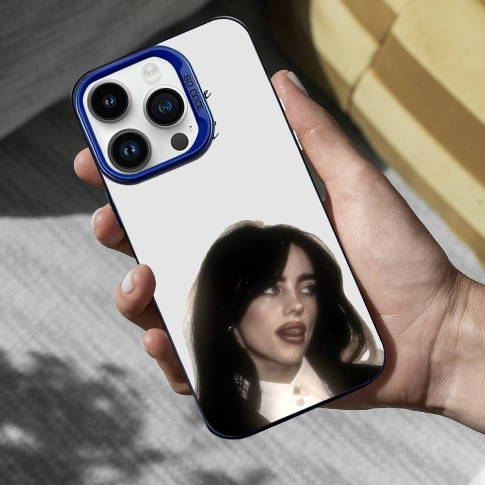 

Hot LUNCH B-BILLIES SINGER Phone Case For iPhone 16,15,14,13,12,11,Mini,Pro,SE,MAX Blue Matte Silicone Cover iPhone16pro