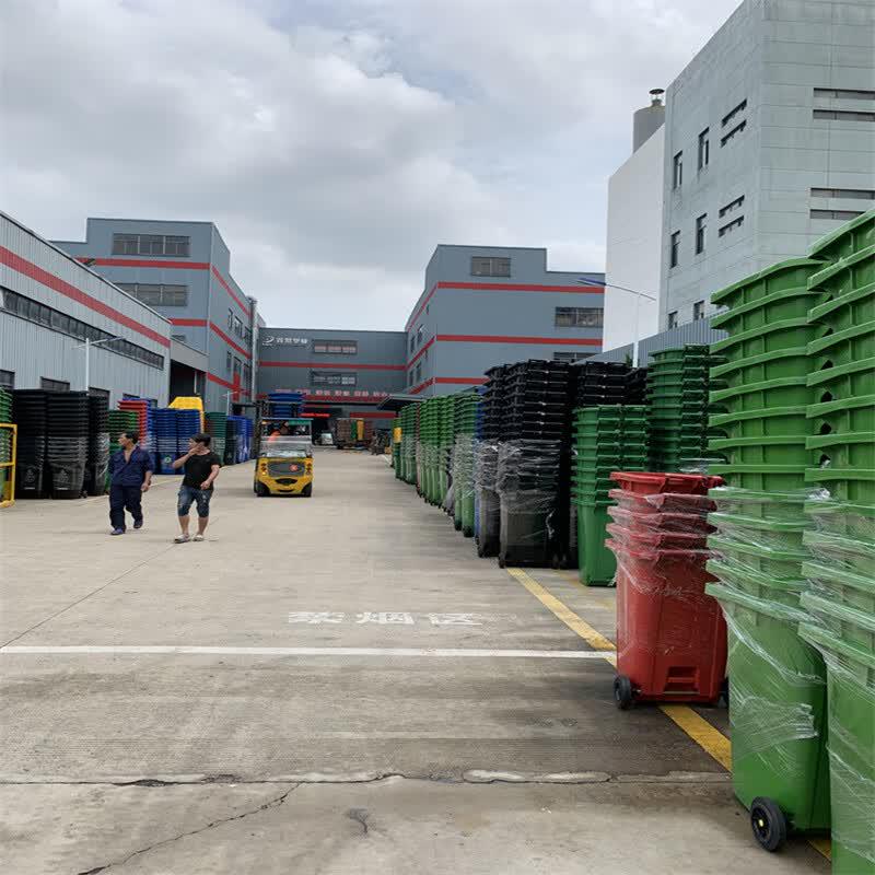 Huishida Outdoor Wheeled Plastic Trash Can