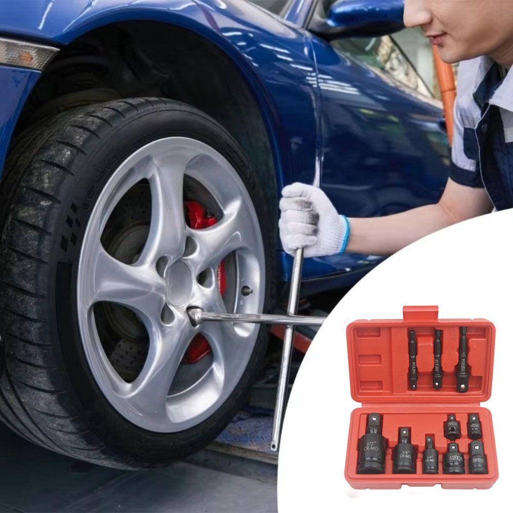 10 Stück/Set 12-Punkt Ratschenschlüssel Universalantrieb Schlagnuss Adapter Set Automobilservice