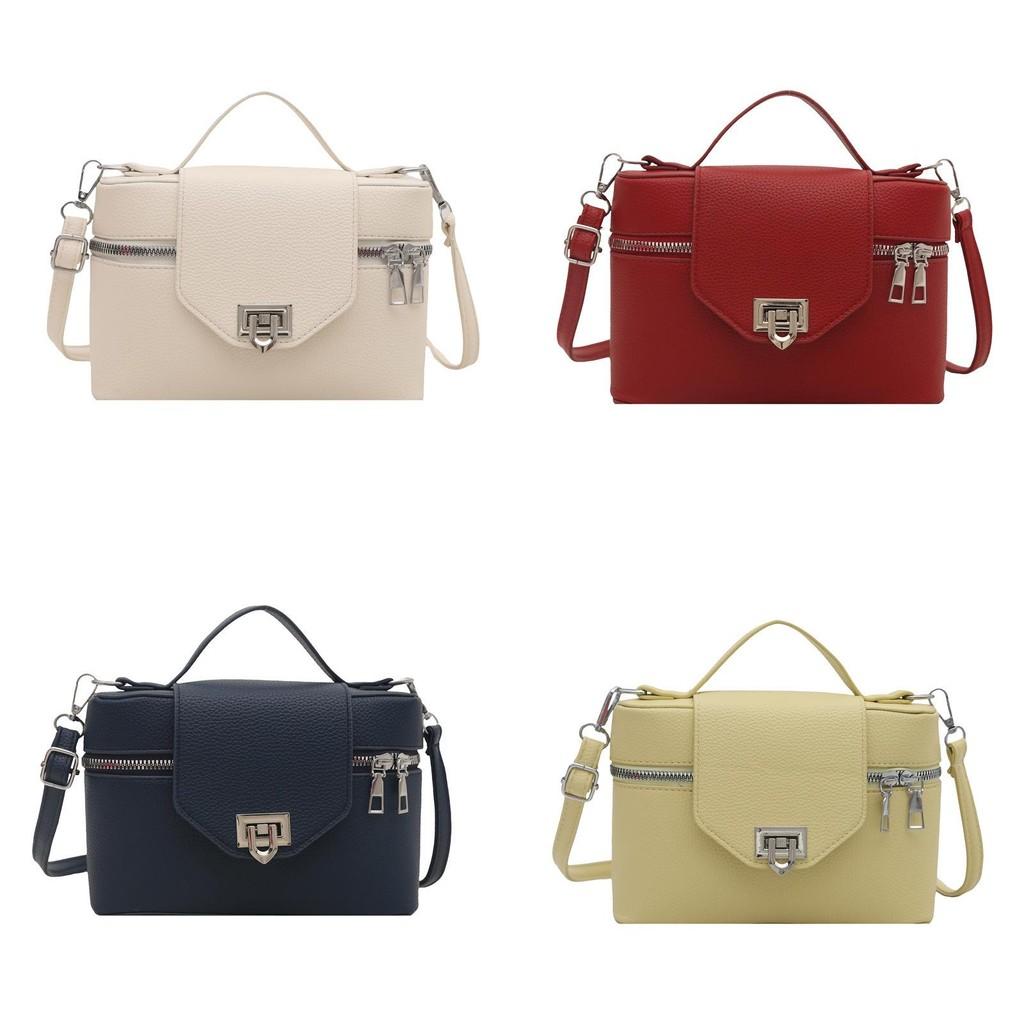 Street Style Pu Small Shoulder Bag With Zipper Closure And Metal Buckle Decor For Daily Use