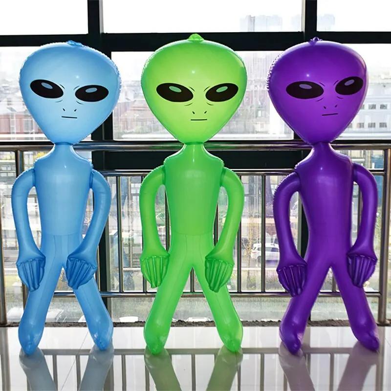 Yto Toy Green High-Standard 90Cm Inflatable Alien First-Class Doll Play Sets Premium-Quality Bar First-Class Party Superior-Grade Halloween High-Standard