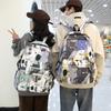 Schultasche Japanisch ins Graffiti Schultasche Weiblich Oberstufenschüler Mittelstufenschüler Männlich Große Kapazität Cartoon Rucksack Mori Vielseitig
