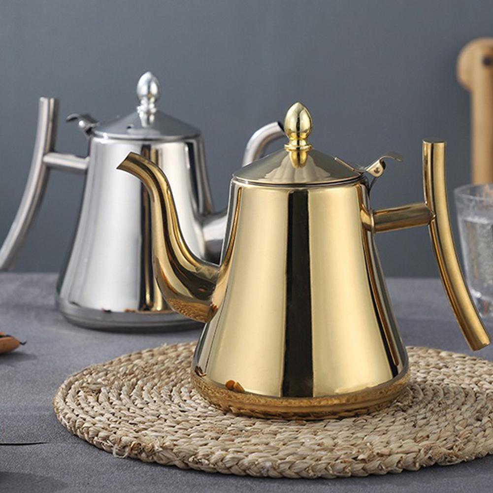 Kitchen Stainless Steel Teapot Infuser Coffee Pot Induction Cooker Kettle
