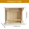 1/12 Scale Wood Miniature Mantelpiece Model Figurine Unpainted Perfect for Dollhouses Decoration and Crafting Project
