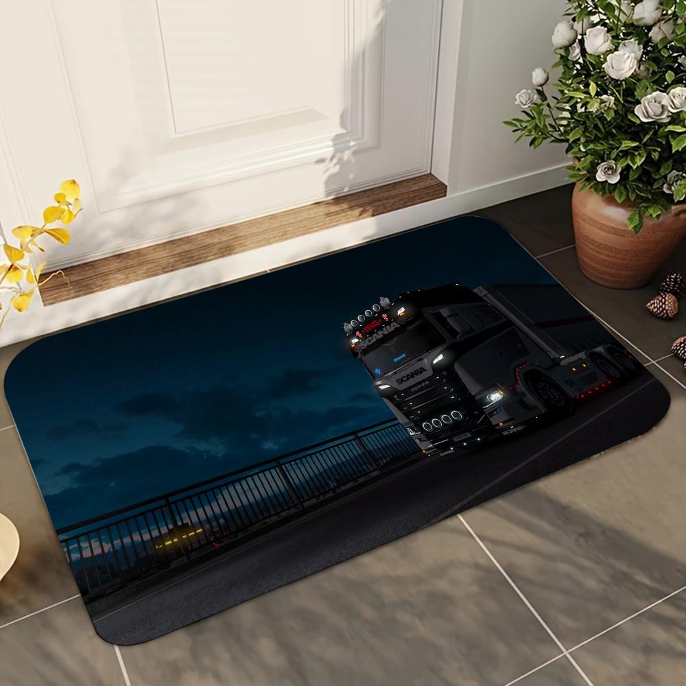 1 Stück Erstklassiger LKW S-Scania Badezimmer Saugmatten Rutschfeste Matten Heimdekorationszubehör Teppiche Heimküche Bodenmatten